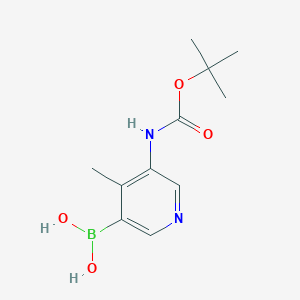 (5-((Tert-butoxycarbonyl)amino)-4-methylpyridin-3-YL)boronic acid - 