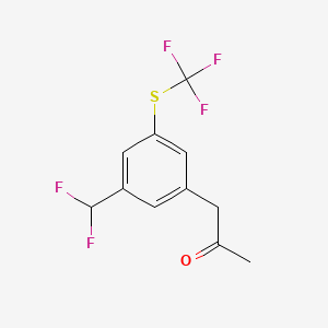 1-(3-(Difluoromethyl)-5-(trifluoromethylthio)phenyl)propan-2-one - 