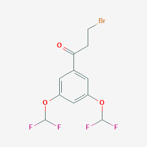 1-(3,5-Bis(difluoromethoxy)phenyl)-3-bromopropan-1-one - 