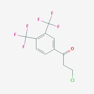 1-(3,4-Bis(trifluoromethyl)phenyl)-3-chloropropan-1-one - 