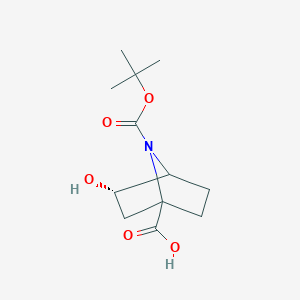 (3S)-3-hydroxy-7-[(2-methylpropan-2-yl)oxycarbonyl]-7-azabicyclo[2.2.1]heptane-1-carboxylic acid - 
