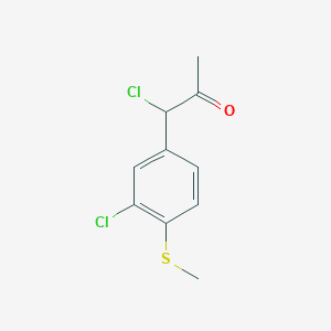 1-Chloro-1-(3-chloro-4-(methylthio)phenyl)propan-2-one - 