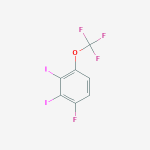 1,2-Diiodo-3-fluoro-6-(trifluoromethoxy)benzene - 