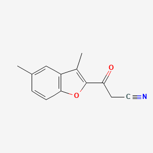 3-(3,5-Dimethylbenzofuran-2-yl)-3-oxopropanenitrile - 