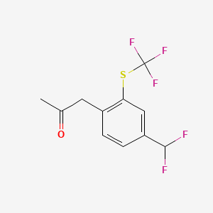 1-(4-(Difluoromethyl)-2-(trifluoromethylthio)phenyl)propan-2-one - 