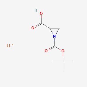 (2S)-1-tert-butoxycarbonylaziridine-2-carboxylic acid;lithium salt - 