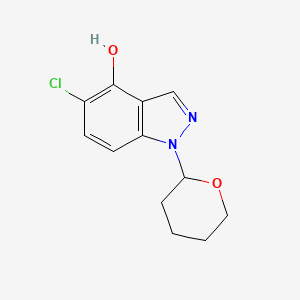 5-Chloro-1-(tetrahydro-2H-pyran-2-yl)-1H-indazol-4-ol - 