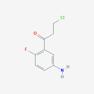 1-(5-Amino-2-fluorophenyl)-3-chloropropan-1-one - 
