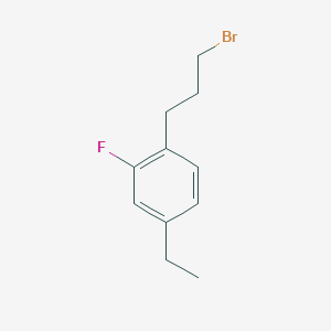 1-(3-Bromopropyl)-4-ethyl-2-fluorobenzene - 