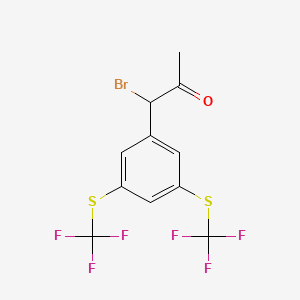1-(3,5-Bis(trifluoromethylthio)phenyl)-1-bromopropan-2-one - 