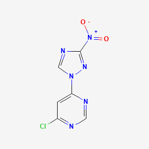 4-chloro-6-(3-nitro-1H-1,2,4-triazol-1-yl)pyrimidine - 