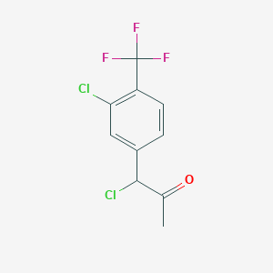 1-Chloro-1-(3-chloro-4-(trifluoromethyl)phenyl)propan-2-one - 