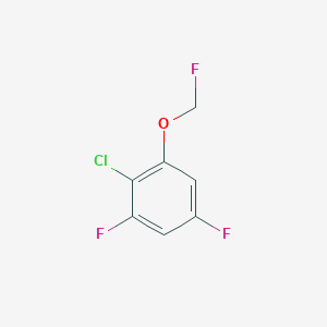 1-Chloro-2,4-difluoro-6-(fluoromethoxy)benzene - 