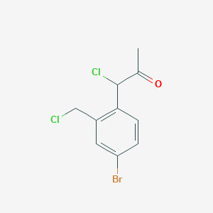 1-(4-Bromo-2-(chloromethyl)phenyl)-1-chloropropan-2-one - 