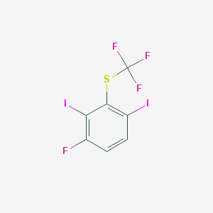 1,3-Diiodo-4-fluoro-2-(trifluoromethylthio)benzene - 