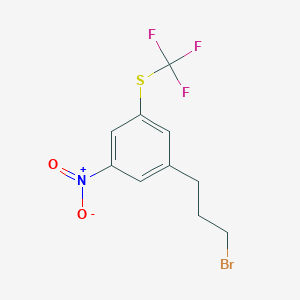 1-(3-Bromopropyl)-3-nitro-5-(trifluoromethylthio)benzene - 