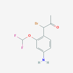 1-(4-Amino-2-(difluoromethoxy)phenyl)-1-bromopropan-2-one - 