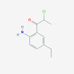 1-(2-Amino-5-ethylphenyl)-2-chloropropan-1-one - 