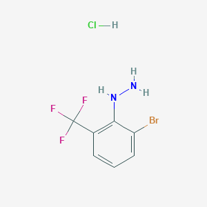 1-(2-Bromo-6-(trifluoromethyl)phenyl)hydrazine hydrochloride - 