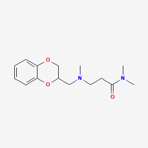 3-(((1,4-Benzodioxan-2-yl)methyl)methylamino)-N,N-dimethylpropionamide - 102128-81-4