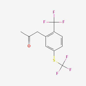 1-(2-(Trifluoromethyl)-5-(trifluoromethylthio)phenyl)propan-2-one - 