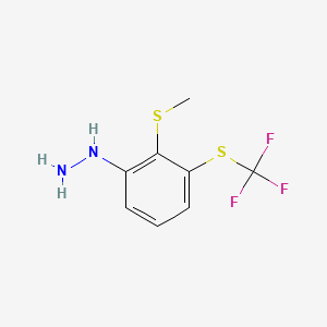 1-(2-(Methylthio)-3-(trifluoromethylthio)phenyl)hydrazine - 
