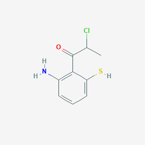 1-(2-Amino-6-mercaptophenyl)-2-chloropropan-1-one - 