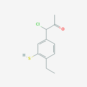 1-Chloro-1-(4-ethyl-3-mercaptophenyl)propan-2-one - 