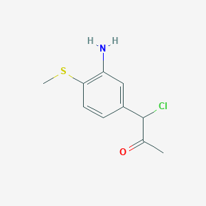 1-(3-Amino-4-(methylthio)phenyl)-1-chloropropan-2-one - 