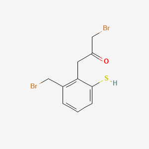 1-Bromo-3-(2-(bromomethyl)-6-mercaptophenyl)propan-2-one - 