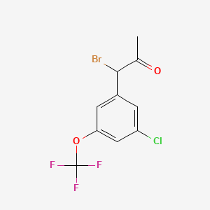 1-Bromo-1-(3-chloro-5-(trifluoromethoxy)phenyl)propan-2-one - 