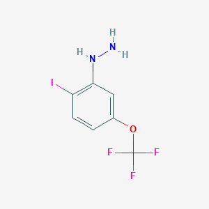 1-(2-Iodo-5-(trifluoromethoxy)phenyl)hydrazine - 
