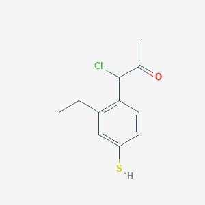 1-Chloro-1-(2-ethyl-4-mercaptophenyl)propan-2-one - 