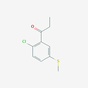 1-(2-Chloro-5-(methylthio)phenyl)propan-1-one - 