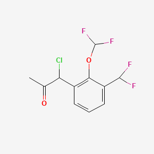 1-Chloro-1-(2-(difluoromethoxy)-3-(difluoromethyl)phenyl)propan-2-one - 