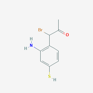 1-(2-Amino-4-mercaptophenyl)-1-bromopropan-2-one - 