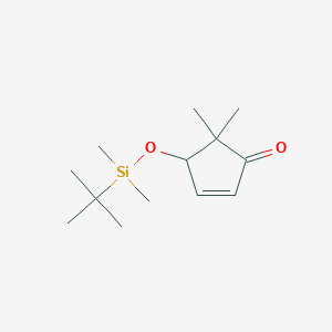 4-(Tert-butyldimethylsilyloxy)-5,5-dimethylcyclopent-2-enone - 96925-50-7