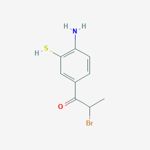 1-(4-Amino-3-mercaptophenyl)-2-bromopropan-1-one - 