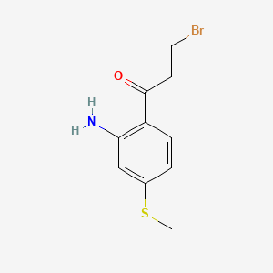 1-(2-Amino-4-(methylthio)phenyl)-3-bromopropan-1-one - 