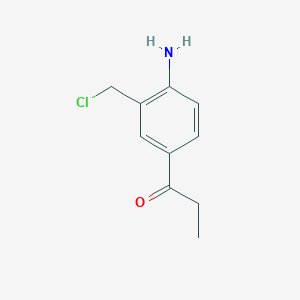 1-(4-Amino-3-(chloromethyl)phenyl)propan-1-one - 