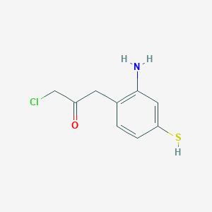 1-(2-Amino-4-mercaptophenyl)-3-chloropropan-2-one - 