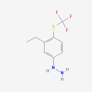 1-(3-Ethyl-4-(trifluoromethylthio)phenyl)hydrazine - 
