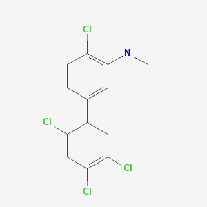 [2-Chloro-5-(2,4,5-trichloro-cyclohexa-2,4-dienyl)phenyl]-dimethylamine - 