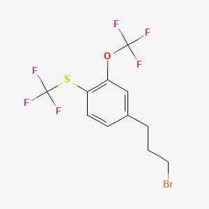 1-(3-Bromopropyl)-3-(trifluoromethoxy)-4-(trifluoromethylthio)benzene - 