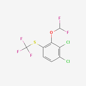 1,2-Dichloro-3-difluoromethoxy-4-(trifluoromethylthio)benzene - 