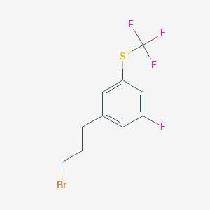 1-(3-Bromopropyl)-3-fluoro-5-(trifluoromethylthio)benzene - 