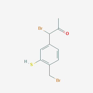 1-Bromo-1-(4-(bromomethyl)-3-mercaptophenyl)propan-2-one - 