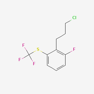 1-(3-Chloropropyl)-2-fluoro-6-(trifluoromethylthio)benzene - 