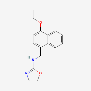 1-Naphthalenemethylamine, 4-ethoxy-N-(2-oxazolinyl)- - 101931-27-5