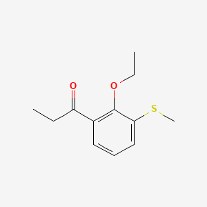 1-(2-Ethoxy-3-(methylthio)phenyl)propan-1-one - 